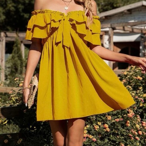 SHEIN Dresses & Skirts - HP🎉💛Mustard color women’s dress